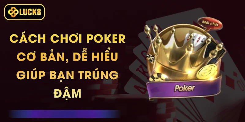 Cách Chơi Poker Cơ Bản, Dễ Hiểu Giúp Bạn Trúng Đậm