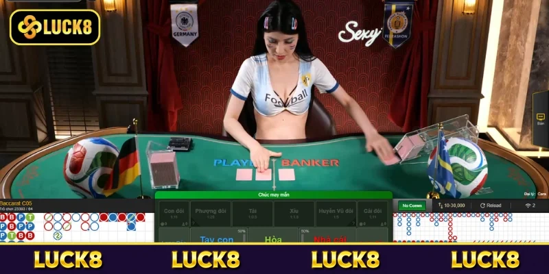 Danh mục trò chơi phong phú tại sảnh Sexy Casino Luck8