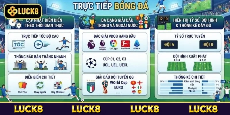Lý do nên theo dõi trực tiếp bóng đá