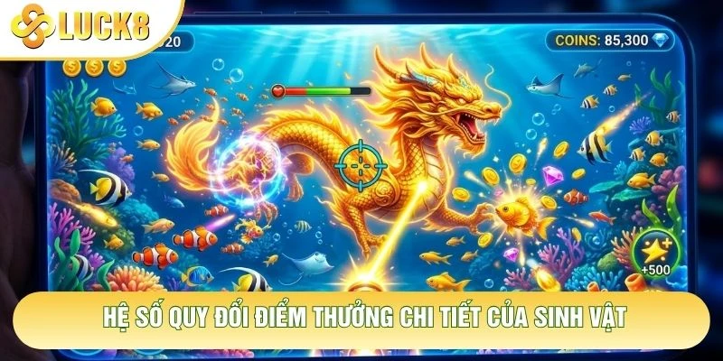 Hệ số quy đổi điểm thưởng chi tiết của sinh vật
