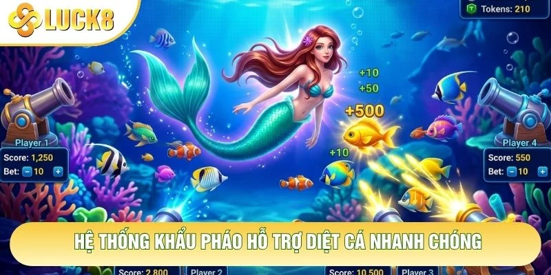 Hệ thống khẩu pháo hỗ trợ diệt cá nhanh chóng