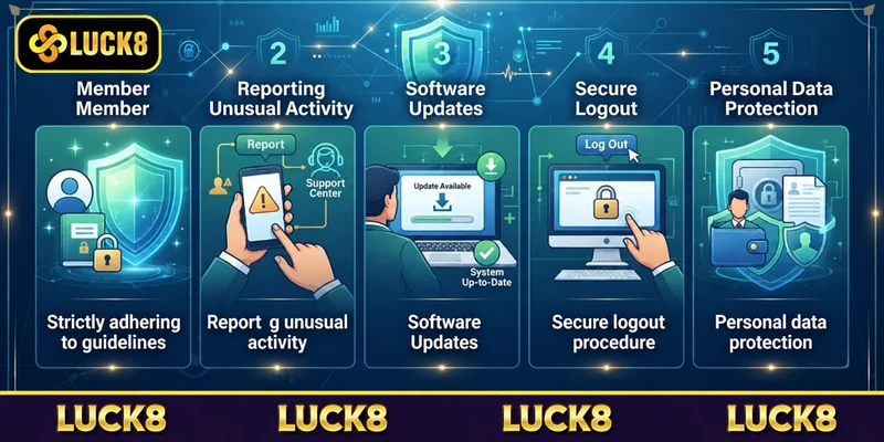 Nghĩa vụ của hội viên khi tuân thủ chính sách bảo mật của Luck8