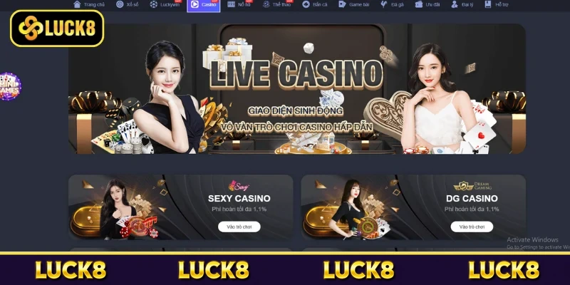 Casino Luck8 - Sảnh Cược Chuyên Nghiệp, Giải Trí Đẳng Cấp 4 Tổng quan về Casino Luck8